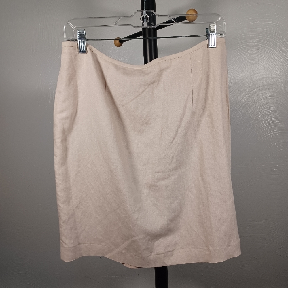 Calvin Klein Linen Blend Full Skirt Size 8